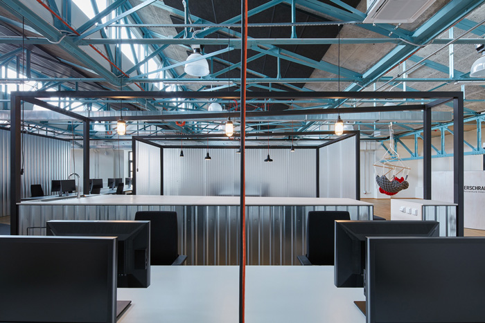 電子商務辦公室辦公區裝修效果圖