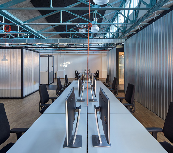 電子商務辦公室辦公區裝修效果圖