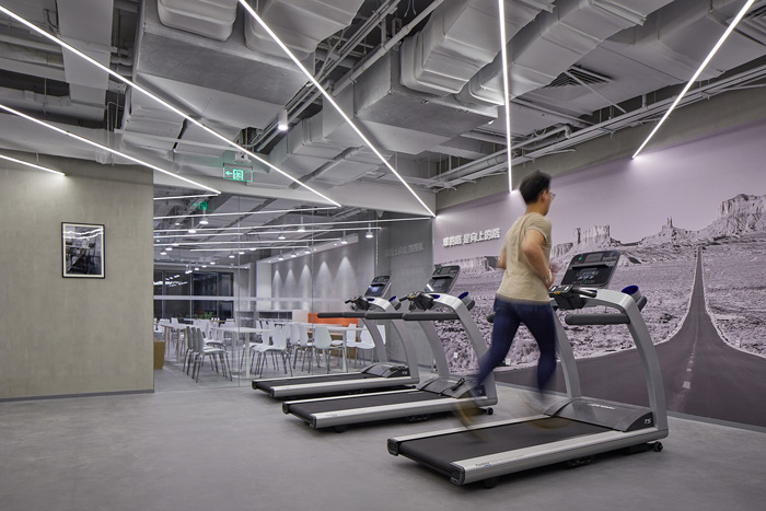 辦公大樓健身區裝修設計效果圖