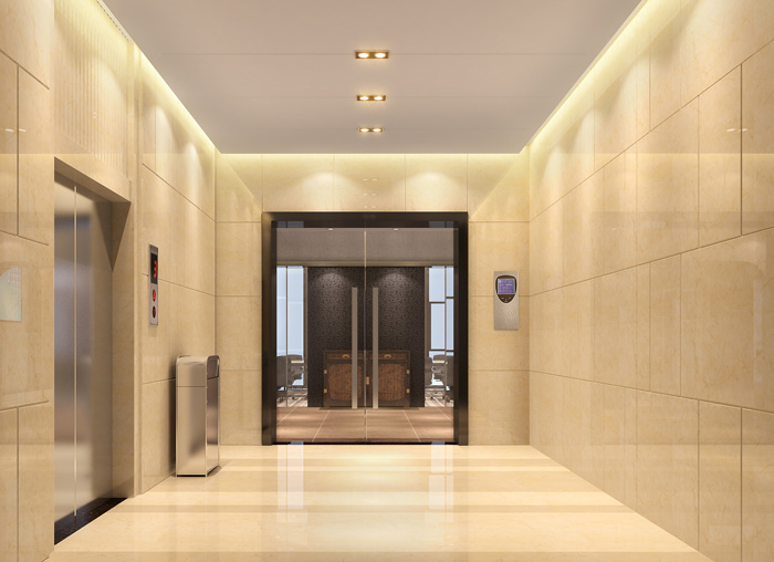 中式摩登辦公室入口裝修設(shè)計(jì)效果圖