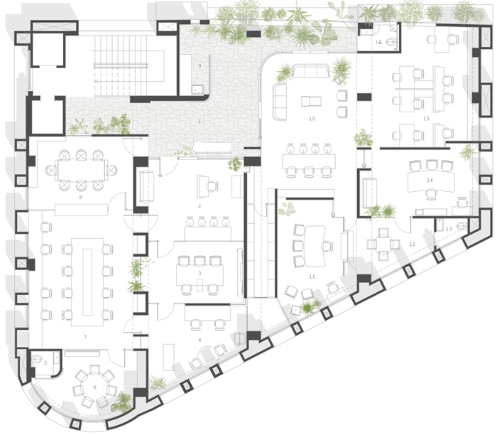 律師事務所裝修設計平面圖