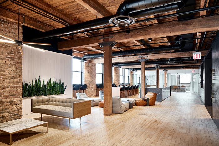 金融行業(yè)辦公室進門區(qū)裝修設計效果圖