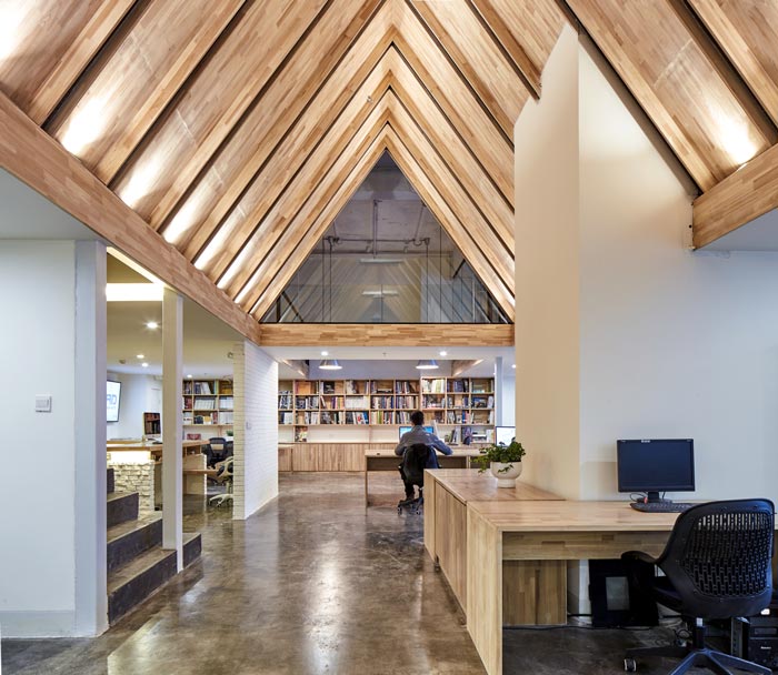 loft辦公室動線裝修設計效果圖