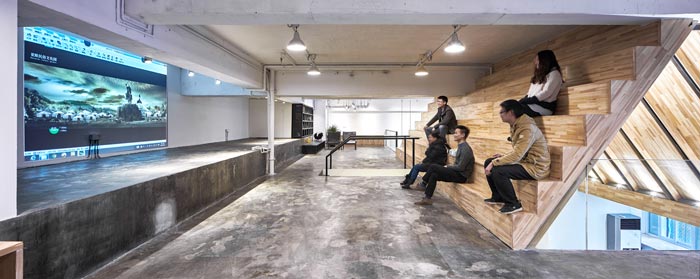 loft辦公室多功能會議室裝修設計效果圖