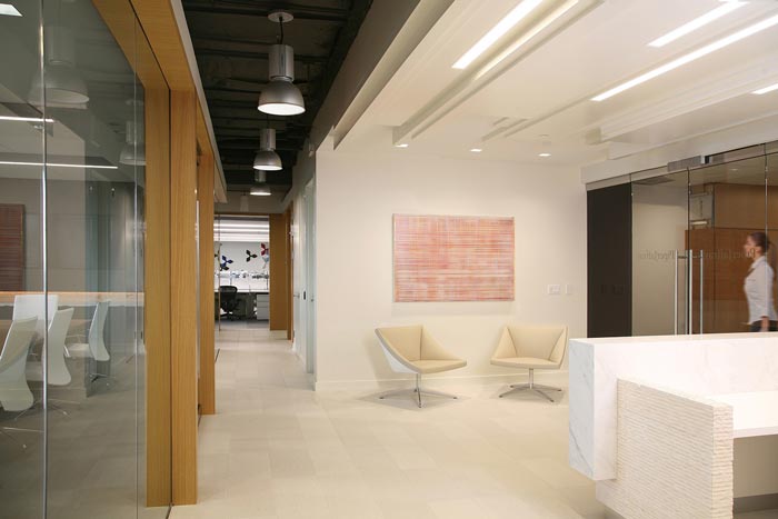 財務咨詢公司接待區裝修設計效果圖