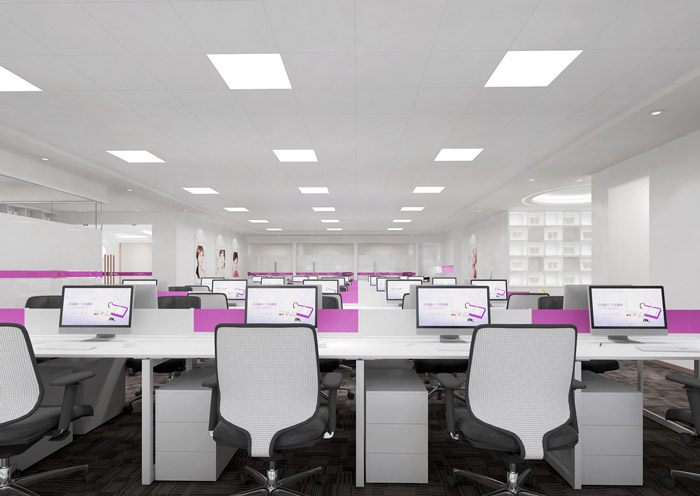 化妝品公司辦公區裝修設計效果圖