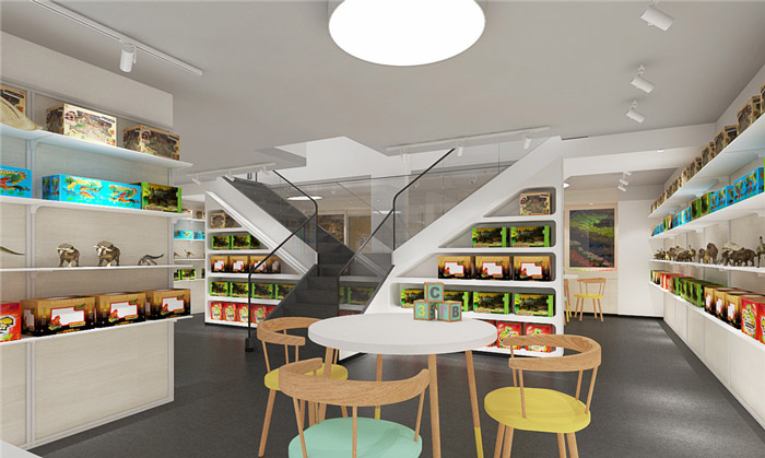 玩具公司展廳裝修設計效果圖