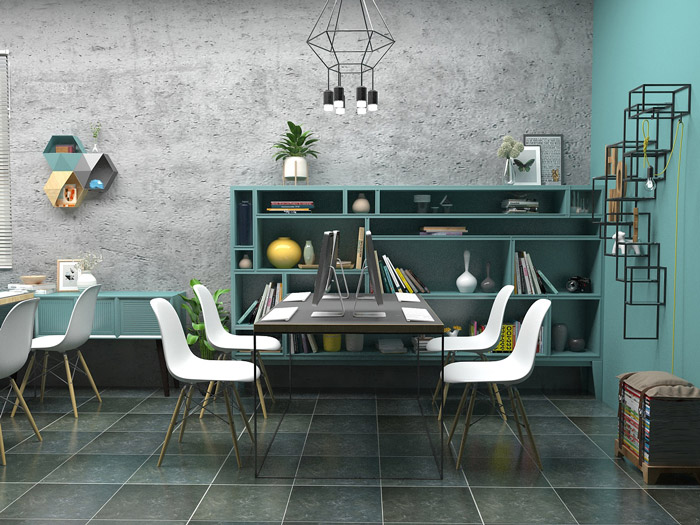 廠房辦公室辦公區設計效果圖