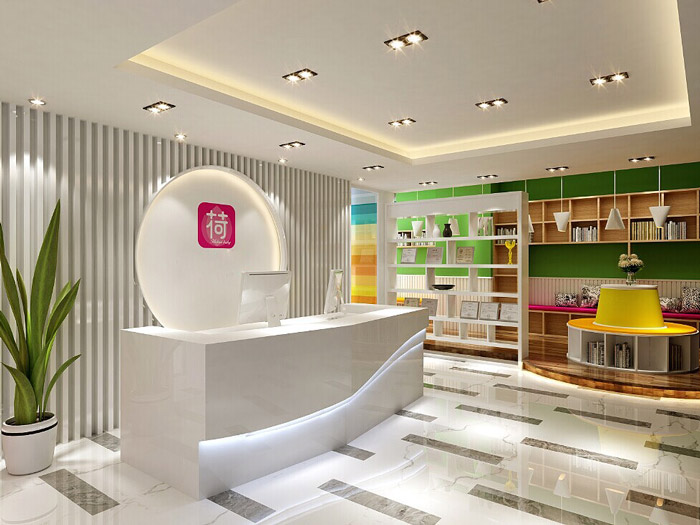 電商科技公司前臺裝修設計效果圖