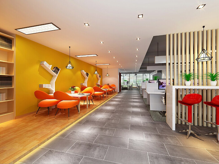 電商科技公司交流區裝修設計效果圖