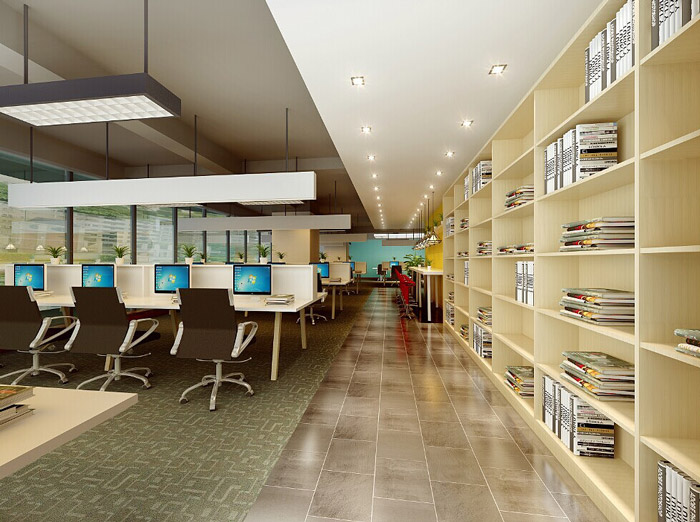 電商科技公司辦公區裝修設計效果圖