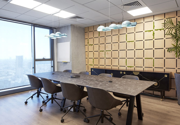 營養科技公司辦公室會議區設計效果圖