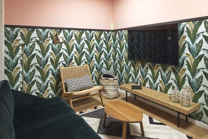 營養科技公司辦公室休息區設計效果圖