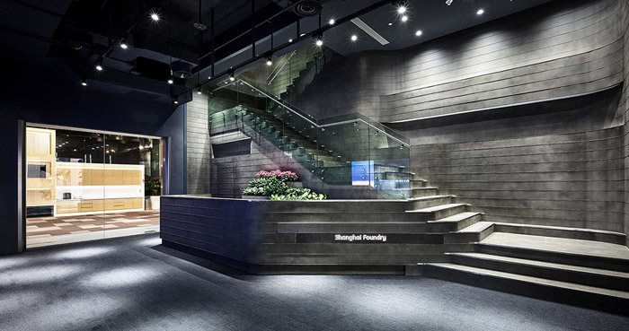 園區辦公樓樓梯裝修設計效果圖