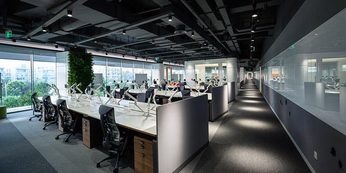 園區辦公樓辦公區裝修設計效果圖
