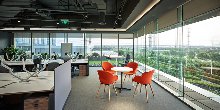 園區辦公樓交流區裝修設計效果圖