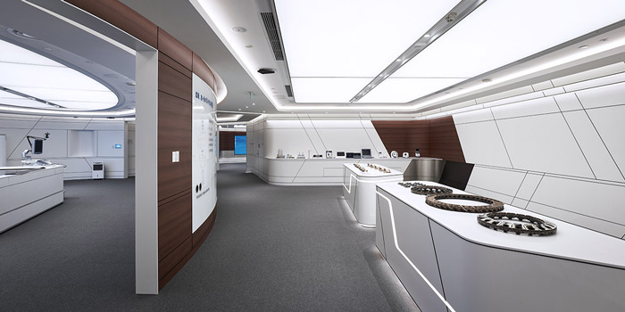 園區辦公樓展廳裝修設計效果圖