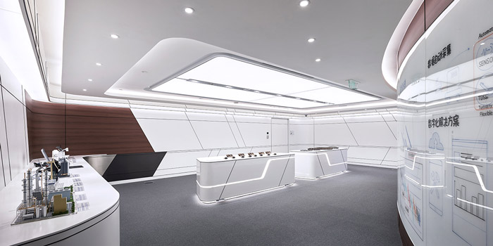 園區辦公樓展廳裝修設計效果圖