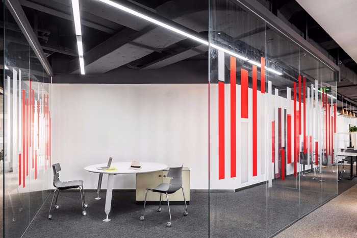 科技辦公室接待區裝修設計效果圖