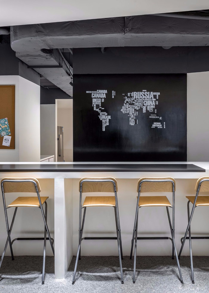 科技辦公室吧臺裝修設計效果圖