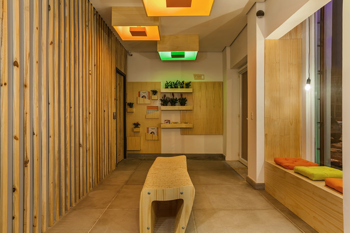 少兒編程培訓機構進門區裝修設計效果圖