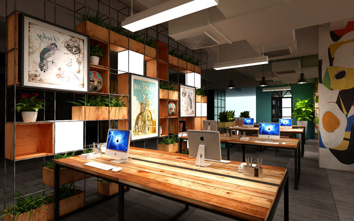 服裝公司辦公區(qū)裝修設(shè)計(jì)效果圖