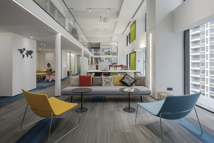 兩層辦公空間接待區裝修設計方案