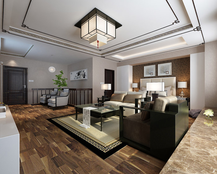 個(gè)人辦公室二樓洽談區(qū)裝修設(shè)計(jì)效果圖