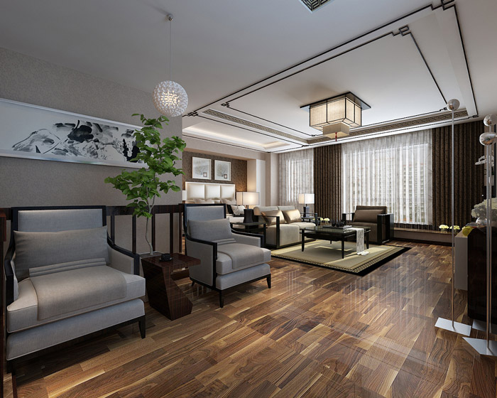 個(gè)人辦公室二樓洽談區(qū)裝修設(shè)計(jì)效果圖