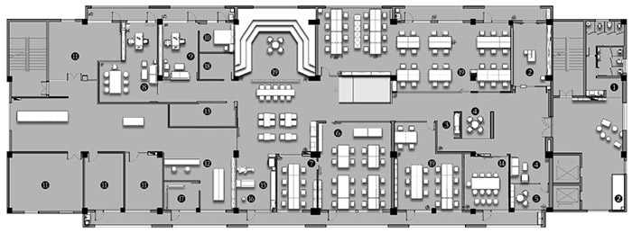 時尚創(chuàng)意工坊裝修平面圖