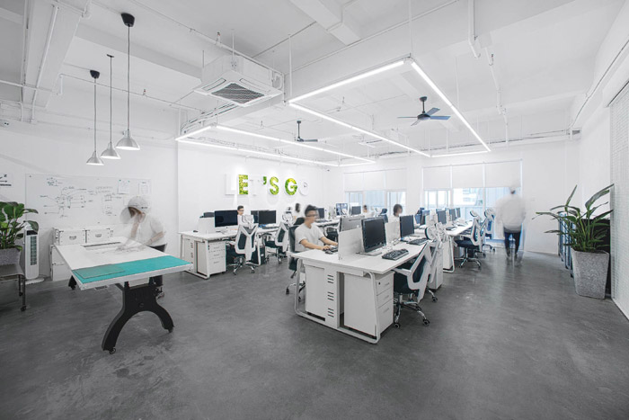 時尚創(chuàng)意工坊辦公區(qū)裝修效果圖