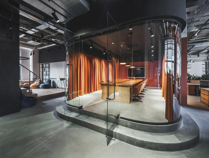 企業辦公室接待區裝修設計效果圖