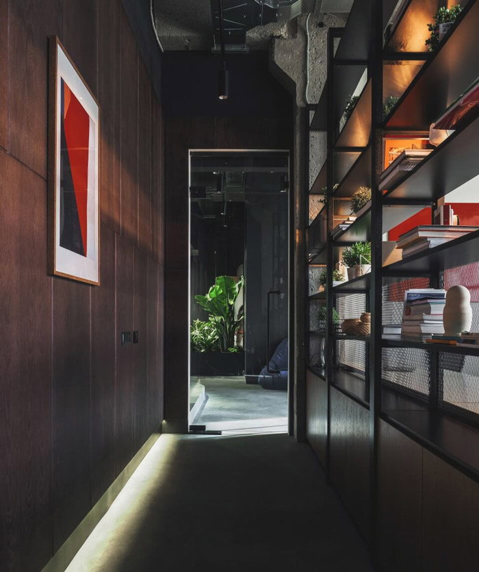 企業辦公室過道裝修設計效果圖