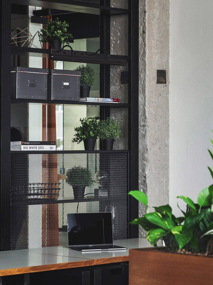 企業辦公室擺放區裝修設計效果圖