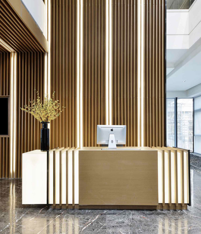 綠色辦公室裝修設計效果圖