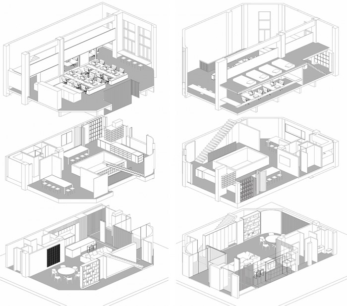 顧問公司裝修設計軸測圖
