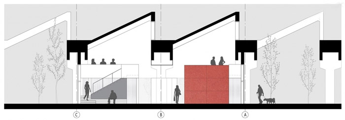 影視辦公室剖面圖