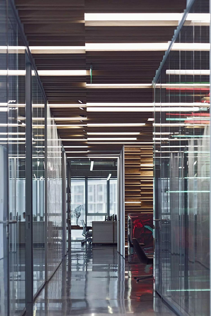 1100平方辦公室走廊裝修設計方案