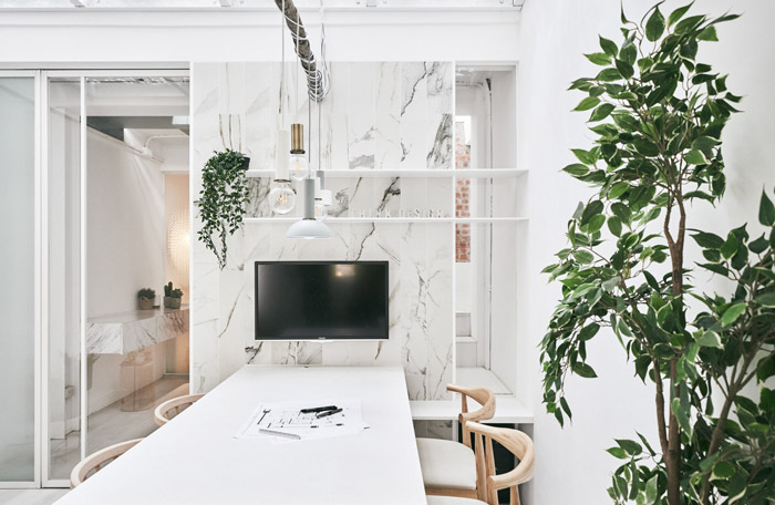 公寓loft辦公室接待區裝修設計效果圖