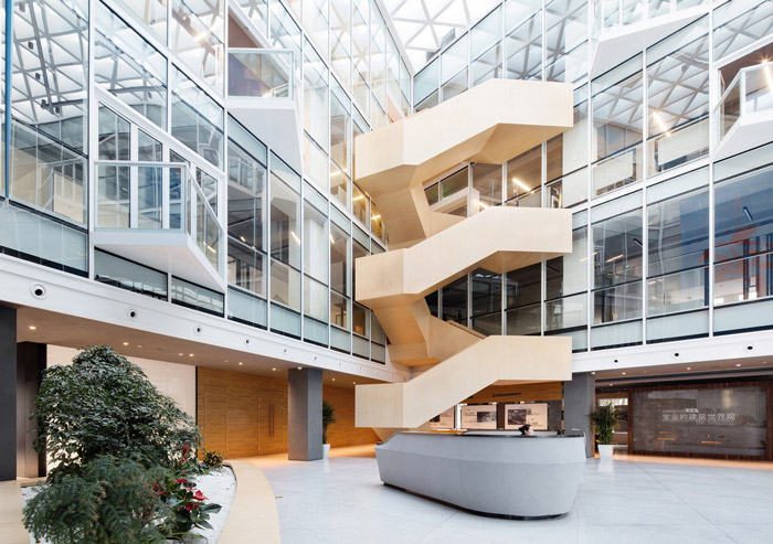 集團(tuán)總部辦公樓大廳裝修設(shè)計(jì)效果圖