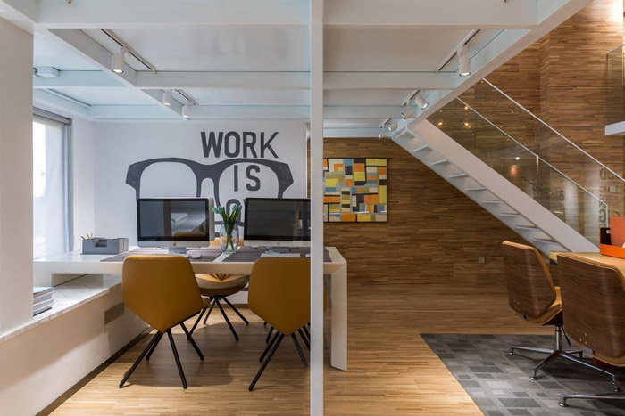 loft辦公室辦公區(qū)裝修效果圖