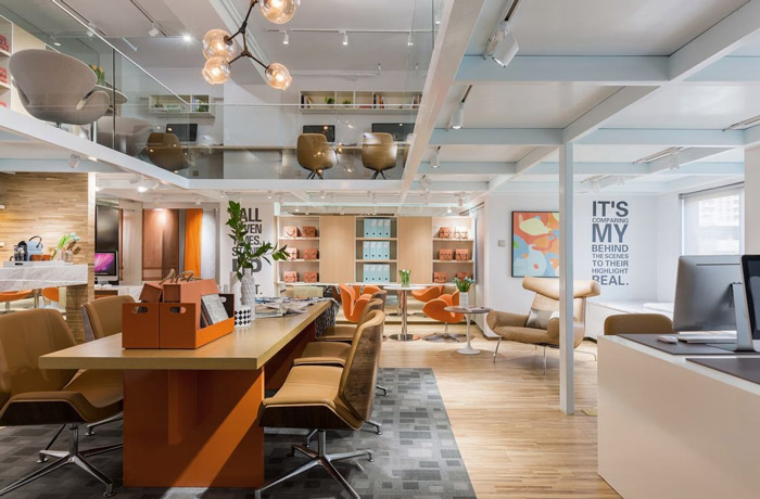 loft辦公室辦公區(qū)裝修效果圖