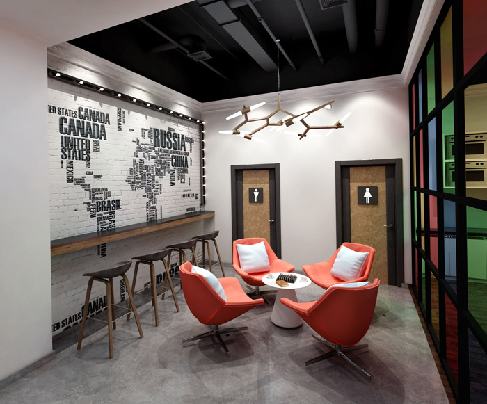 攝影公司辦公室交流區設計效果圖