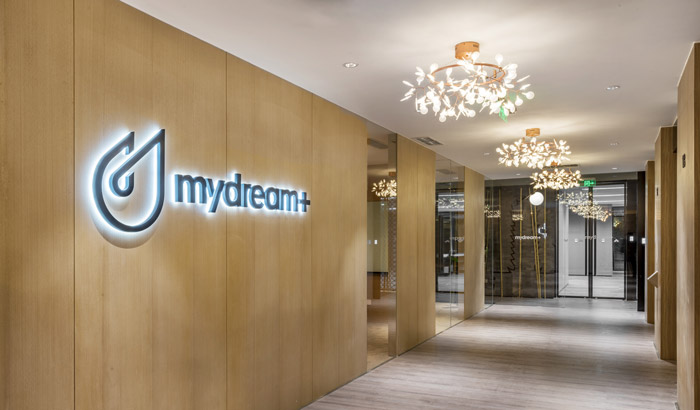 清爽辦公室進門區裝修設計效果圖