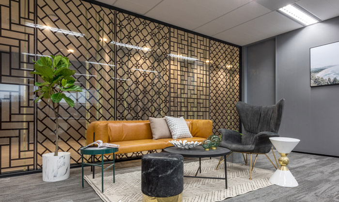 清爽辦公室休息區裝修設計效果圖