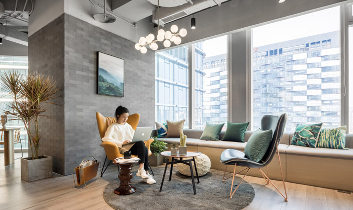 清爽辦公室獨立區裝修設計效果圖