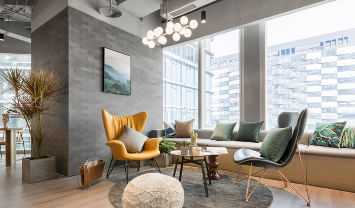 清爽辦公室獨立區裝修設計效果圖