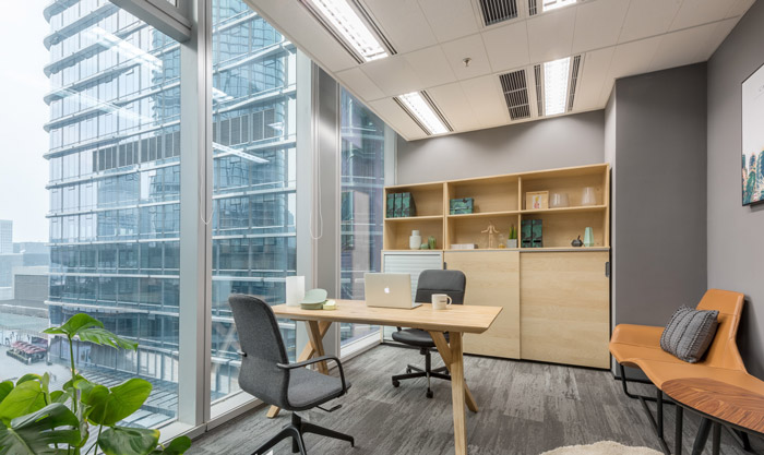 清爽總經理辦公室裝修設計效果圖