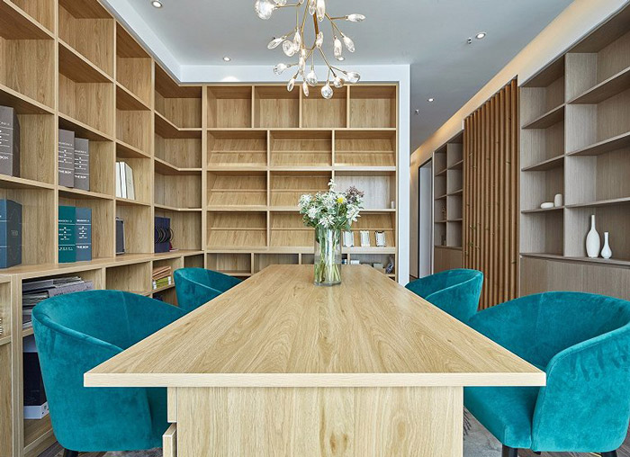 新中式辦公室會議室設計效果圖