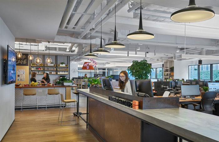 分公司辦公室進門區設計效果圖